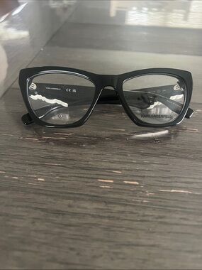 Karl Lagerfeld Black Cat-Eye Eyeglasses